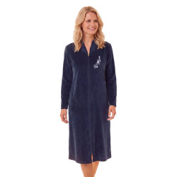 Robe de chambre zippée