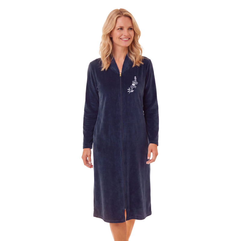 Robe de chambre zippée