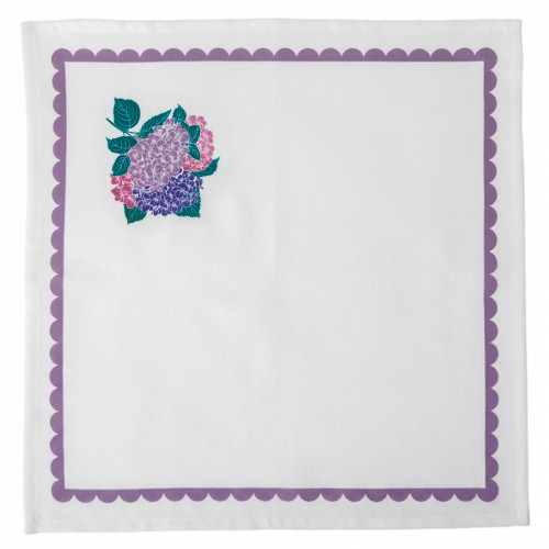 Serviettes Hortensias (40 x 40 cm) - les 6 (2)