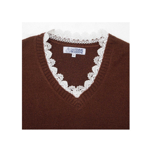 Pull dentelle Moka (4)