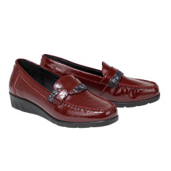 Mocassins cuir verni