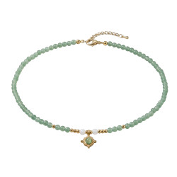 Collier aventurines