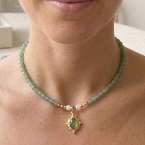 Collier aventurines (2)