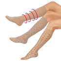 Mi-bas de compression (3 beiges + 3 noires) - les 6 paires (3)