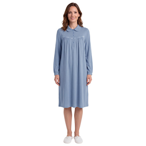 Chemise de nuit coton Bleuet