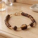 Bracelet perles Œil-de-tigre (3)