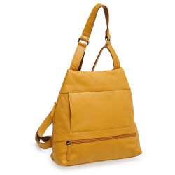 Sac à dos cuir safran