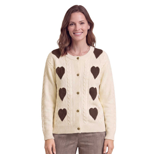 Gilet jacquard cœur