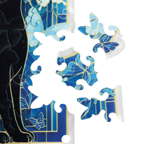 Puzzle transparence  chat & papillons (5)