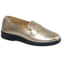 Mocassins cuir doré (2)