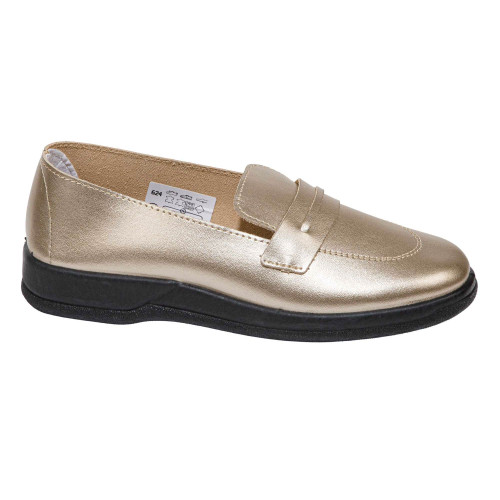 Mocassins cuir doré (5)