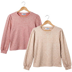 Les 2 pulls assortis (de même taille)