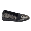 Ballerines argentées cuir (2)
