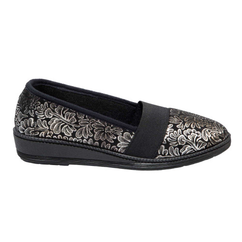Ballerines argentées cuir (2)