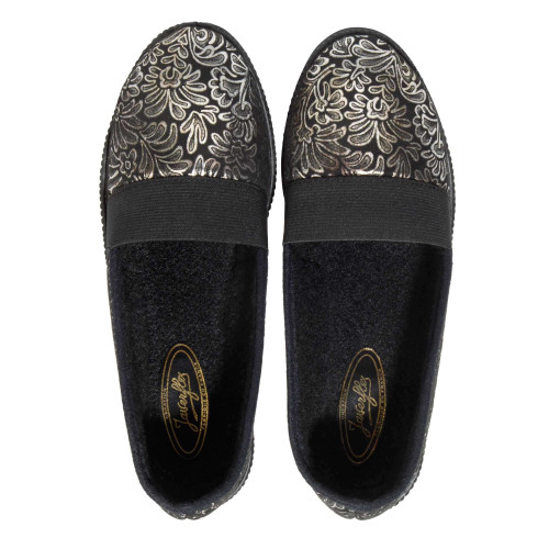 Ballerines argentées cuir (3)
