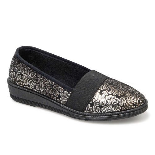 Ballerines argentées cuir (8)