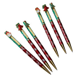 Stylos de Noël - les 6