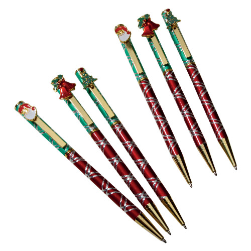 Stylos de Noël - les 6