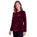 Veste velours Grenat (4)