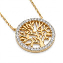 Collier arbre de vie plaqué or (4)