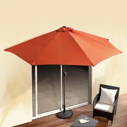 Parasol demi-cercle «Terracotta»