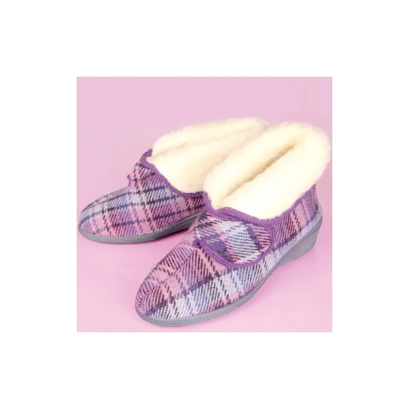 Chaussons fourrés laine