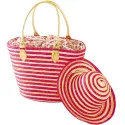 Sac et chapeau en paille