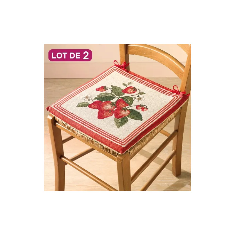 Galette de chaises «fraises d’été»