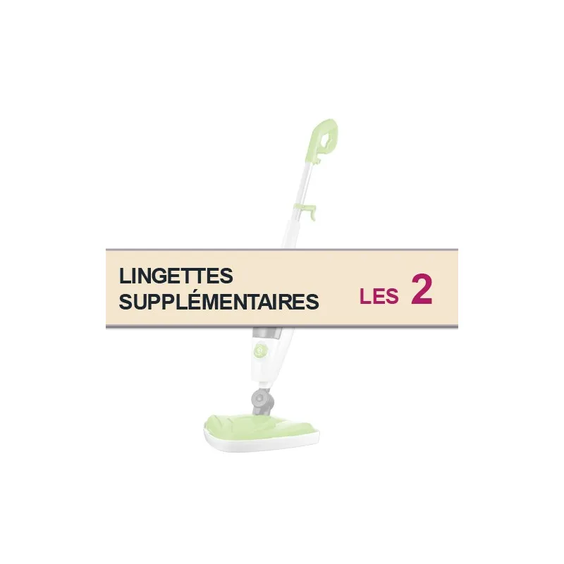 Lot de 2 lingettes supplémentaires