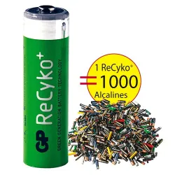 Piles rechargeables ReCyko+ LR06 (AA) - les 4