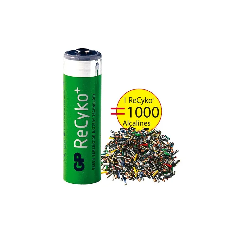 Piles rechargeables ReCyko+ LR06 (AA) - les 4