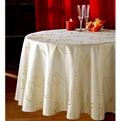 Nappe «reflets d’or» ronde