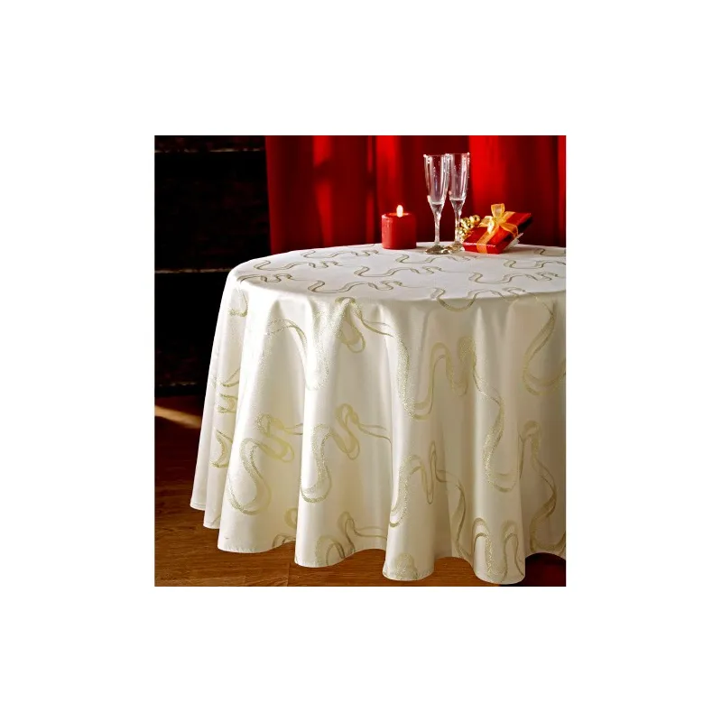Nappe «reflets d’or» ronde