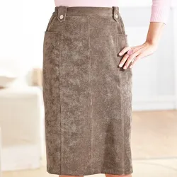 Jupe velours microfibre