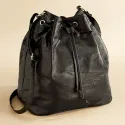 Sac bourse patchwork de cuir