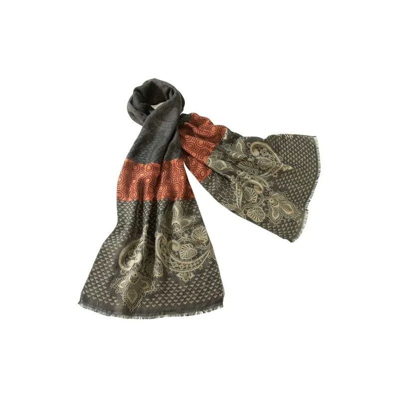 Étole «dentelle» laine & soie