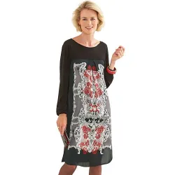 Robe bi-matière Claudia