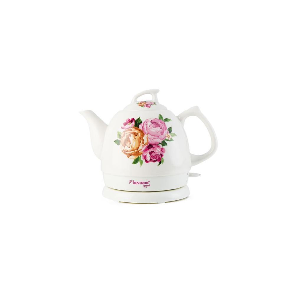 Théière céramique électrique "Pivoines"