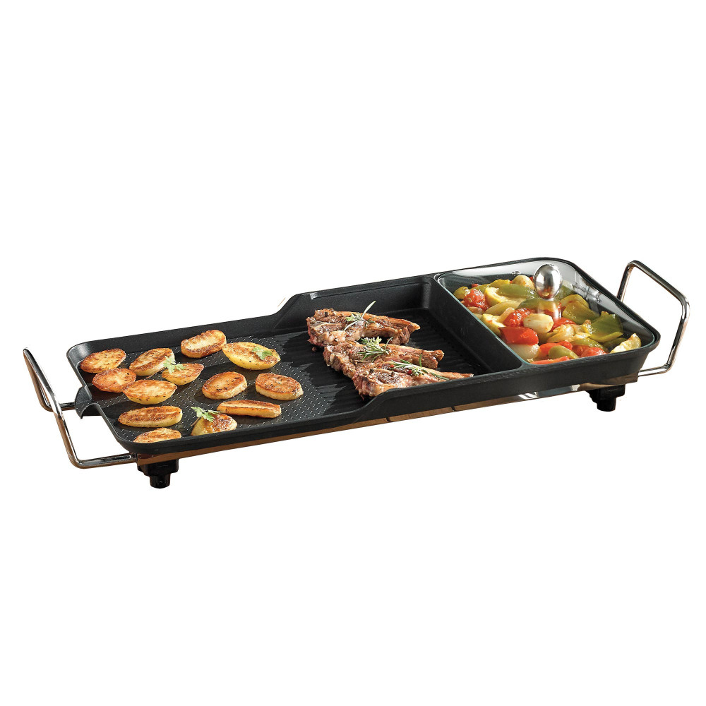 LA FEMME MODERNE Plancha gril mijoteuse sulcano 3 en 1