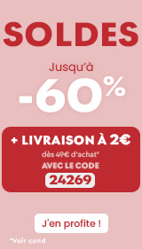 Soldes Livraison à 2€ dès 49€ d'achat 