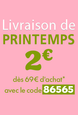 Livraison Printemps 2€ dès 69€