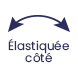 Élastiquée côté