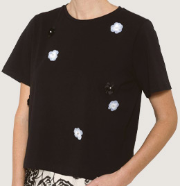 Tee-shirt à fleurs Bijou