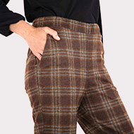 Pantalon carreaux toucher flanelle